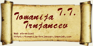 Tomanija Trnjančev vizit kartica